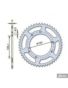 Bakdrev 62 kuggar Rieju MRT 02- 2