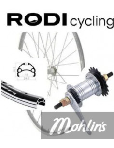 Bakhjul 28 tum/6229 mm O-Växlat svart