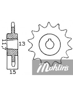 Framdrev Sachs 2 växlad, Made in Taiwan, välj kuggar i... 2