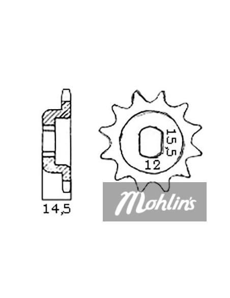 Framdrev  Sachs NTS(Kupat) Välj kuggar i snurran
