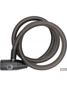 Spirallås Bike Attitude Mattsvart 12x1000 mm m/Nyckel