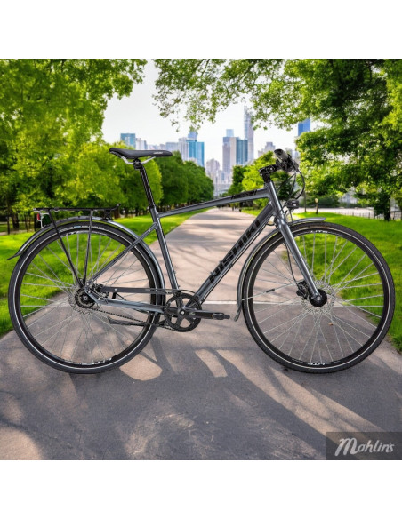 Nishiki City 707 Herr 7vxl 24tum Grafitgrå