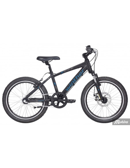 Winther R2 Sport Pojk 3vxl fotbroms 20 tum Mattsvart