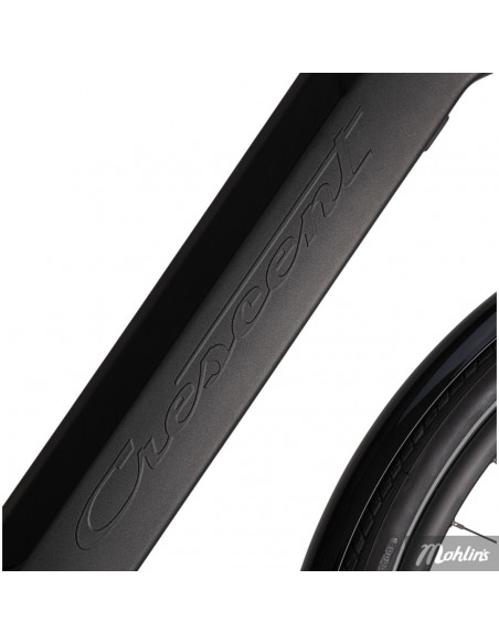 Crescent Eli Elcykel 20 11-vxl 53 cm Svart Mittmotor Hydraulisk skivbroms 28 tum