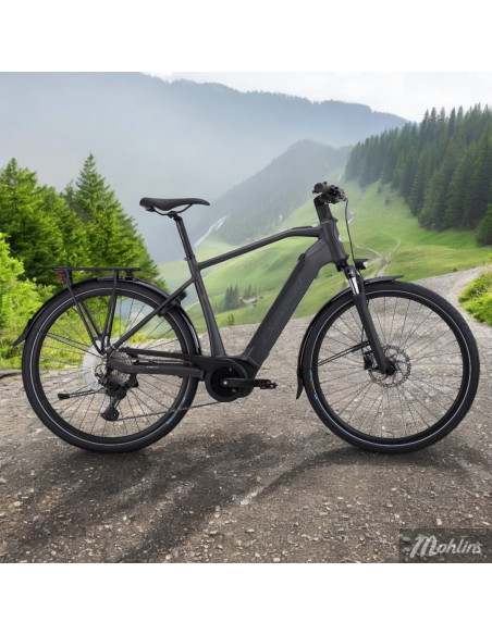 Crescent Eli Elcykel 20 11-vxl 53 cm Svart Mittmotor Hydraulisk skivbroms 28 tum