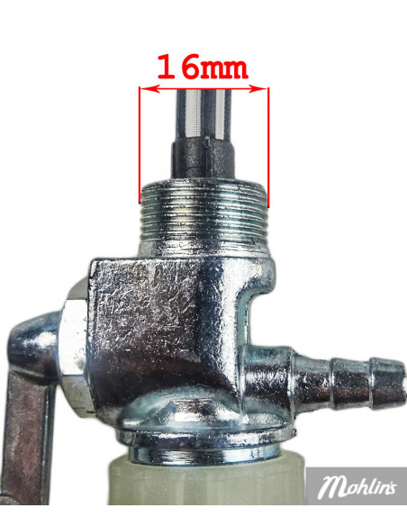 Bensinkran 16 mm vinklad