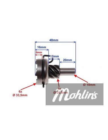 Kickdrev Gy6 Kina Scooter 4T
