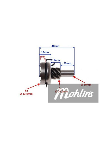 Kickdrev Gy6 Kina Scooter 4T