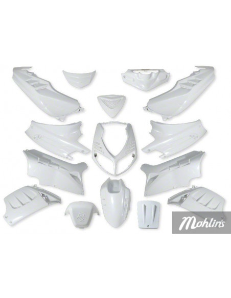 Kåpkit Made by StylePro Peugeot Speedfight 2 Vitmetallic