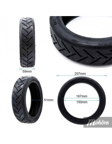 Elsparkcykeldäck 8.5x2-6.1