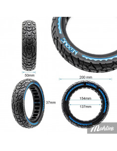 Elsparkcykeldäck punkteringsfritt 8.5x2 Blue 2