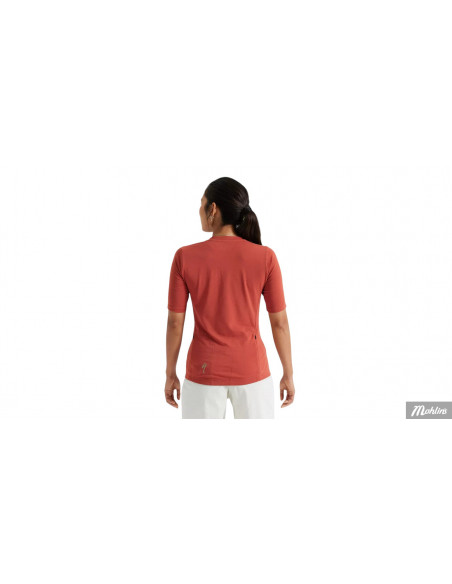 Cykeltröja Specialized ADV JERSEY Kortärmad Dam S Terracotta