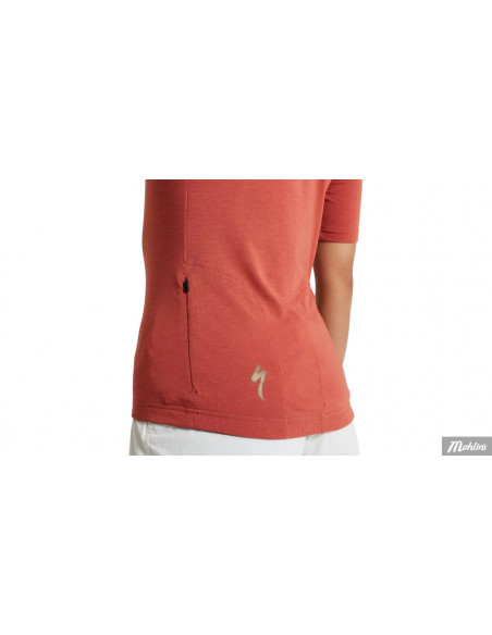 Cykeltröja Specialized ADV JERSEY Kortärmad Dam M Terracotta