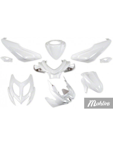 StylePro Kåpset Aerox 9 delar Pearl White