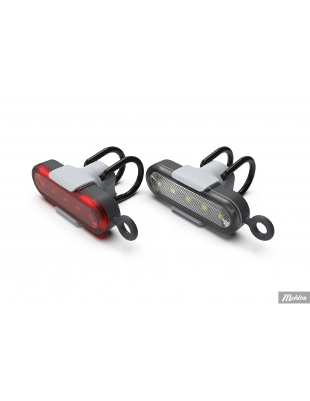 Lampset Reelight Stadium USB-laddare 7 funk. 65/25 Lumen Svart