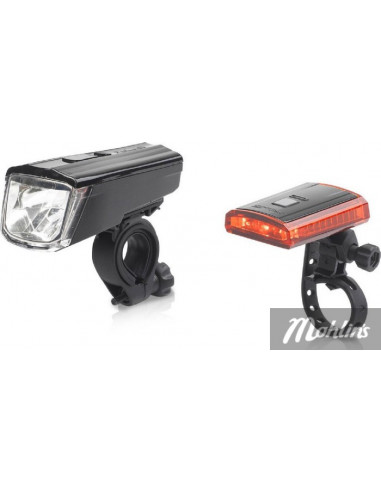 Belysningsset XLC CL-S16 Titania Black