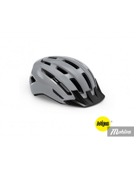Cykelhjälm MET Helmet Downtown MIPS Gray/Glossy L 58-61 cm