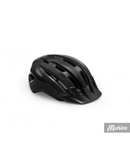 Cykelhjälm MET Helmet Downtown Black/Glossy S/M 52-58 cm