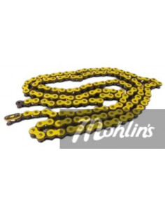 Mopedkedja 420-136 länkar Gul