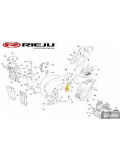 Slangklämma Rieju avgasrening 22X8.1 mm 2