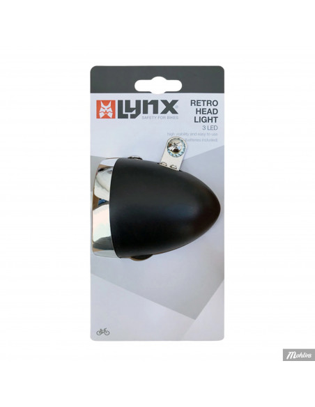 Framlampa Retro ink batterier AAA