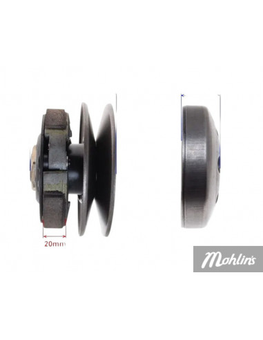 Koppling GY6 Kymco 4 takt