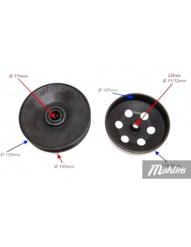 Koppling GY6 Kymco 4 takt