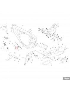 Fotpinne Höger Rieju (Original) Rieju Drac Euro 5/V2 MRT... 2