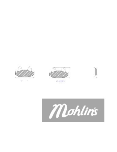 Bromsbelägg FDB313, Adly, Aprilia, Beta