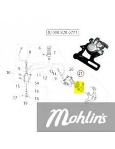 Bromsbelägg Front/Rear Brake Pad Set Rieju (Original) 2