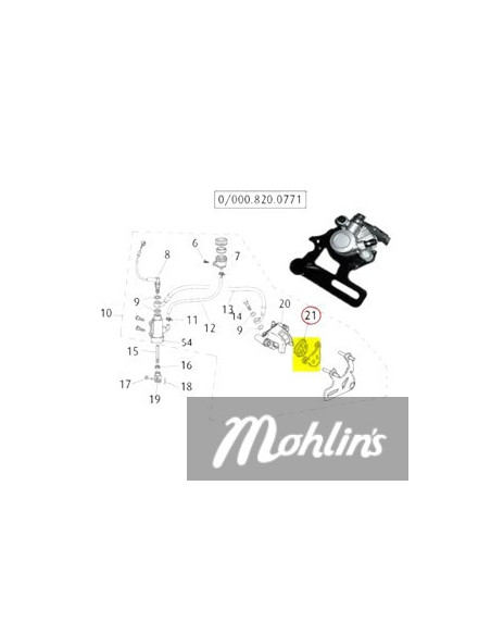 Bromsbelägg Front/Rear Brake Pad Set Rieju (Original)