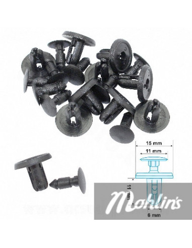 Kåpclips 15x11x11x6