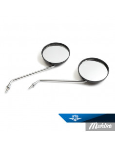 Backspegelsats Suzuki K50 Svart/Krom M8