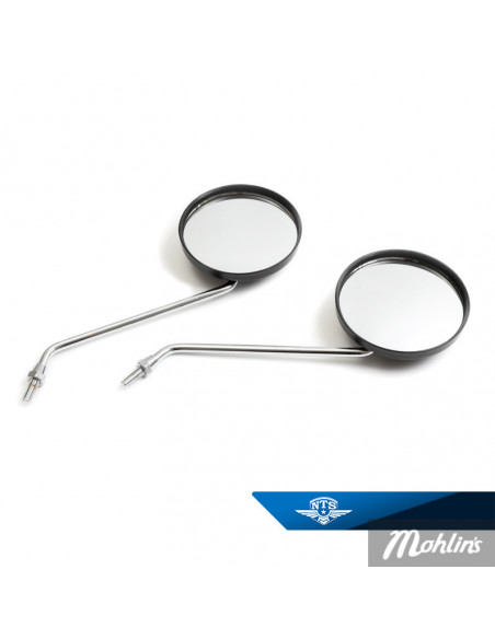 Backspegelsats Suzuki K50 Svart/Krom M8