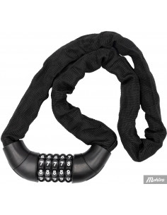 Cykellås Bike Attitude Mattsvart 6x900mm m/Kod