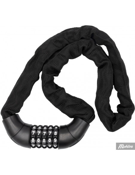 Cykellås Bike Attitude Mattsvart 6x900mm m/Kod