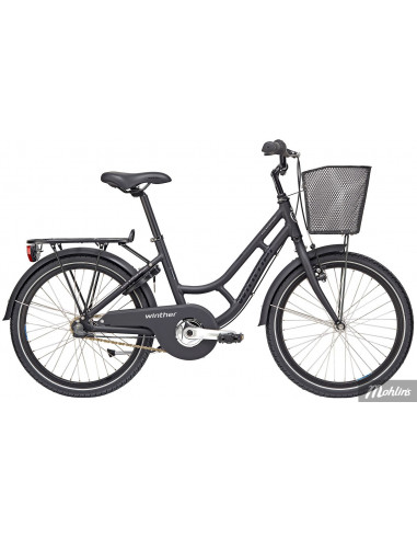 Winther 250 Granny Alu 3vxl fotbroms 20 Mattsvart