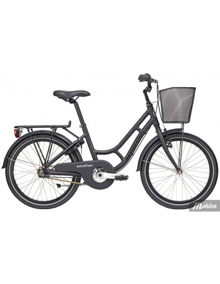 Winther 250 Granny Alu 3vxl fotbroms 20 Mattsvart