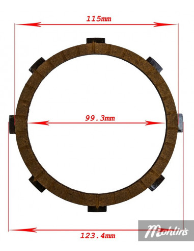 Lameller Yamaha DT50MX/FS1 Made by Newfren