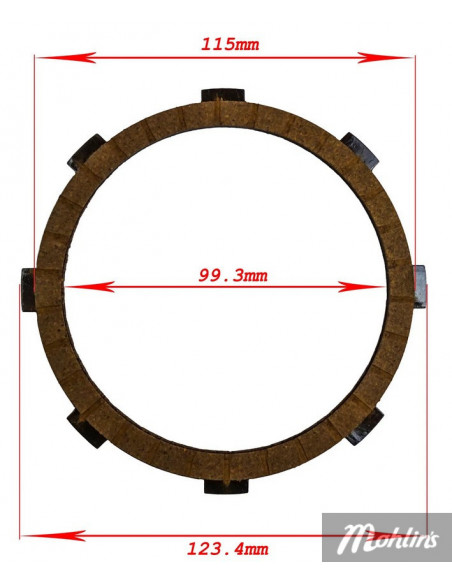 Lameller Yamaha DT50MX/FS1 Made by Newfren