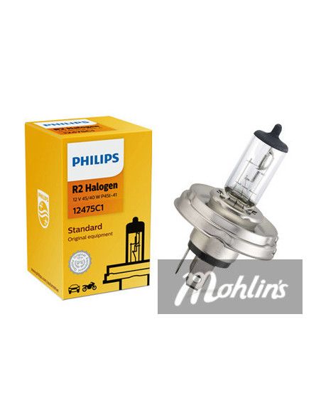 Glödlampa Philips R2 Visio Bil Halogen 12V 45/40 P45T-41