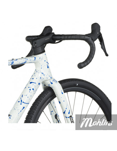 Scott Addict Gravel 30 White/Splatter Blue