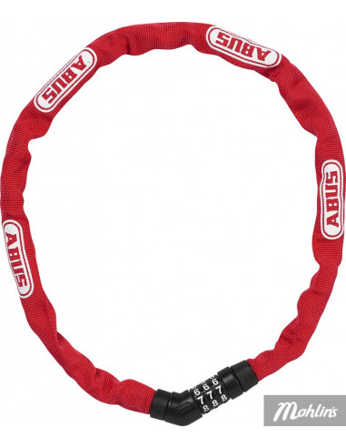 Abus Kombilås Kätting Röd
