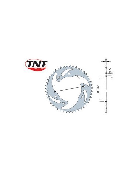 BAKDREV TNT 53T 420 (BULTACO LOBITO)