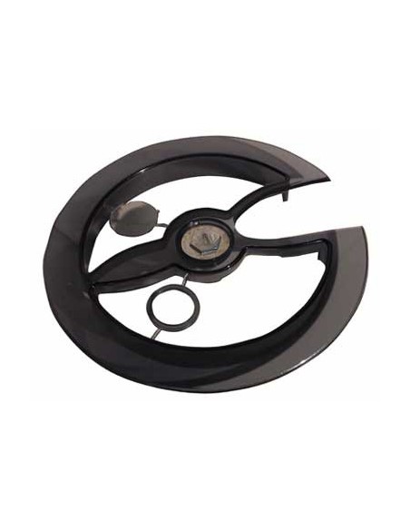 Kedjeskydd, roterande, 46-48T, rökfärgad plast