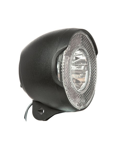 Framlykta LED Svart Navdynamo