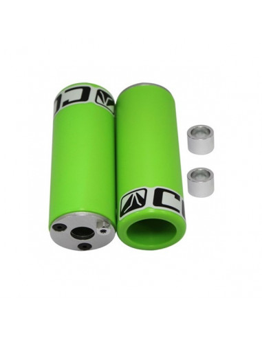 Pegs i super härdad nylon, gröna, par, Adapter ingår, för både 3/8 och 14mm