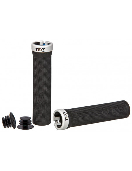 HANDTAG MITIS 130MM SV/VIT, TEC 2D GUMMI LOCK-ON M VIT LÅSRING VIKT: 99G